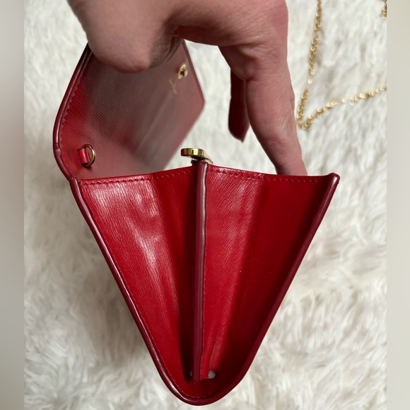 SALVATORE FERRAGAMO CHAIN WALLET (Authentic) - Picture 8 of 14